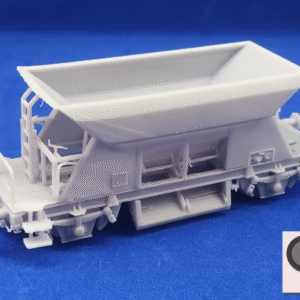 Flls_204V_niebieski_kąt Wagon węglarka samowyładowcza Flls (204V) Skala H0 Druk żywiczny