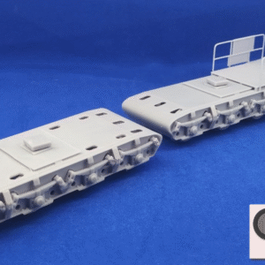 Wózki do budowy wagonu Uaai (603Z) Wydruk żywiczny skala 1:45